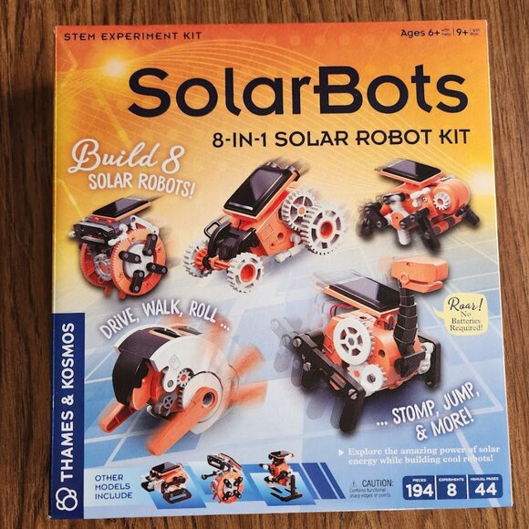 NEW Thames & Kosmos Solar Bots Robots STEM TOY KIT 8-in-1 Solar Robot Science Ex - Picture 7 of 16